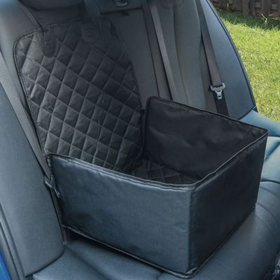 vidaXL Autosedačka pre psa čierna 45x45x25/55 cm