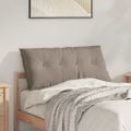 vidaXL Poduška na chrbát Sivohnedá 100 x 50 cm Mikrovlákno