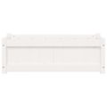 vidaXL Záhradný kvetináč biely 90x31x31 cm borovicový masív