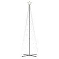 vidaXL Vianočný stromček kužeľ teplý biely 500 LED 100x300 cm