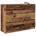 vidaXL Komoda staré drevo 100x35x76 cm kompozitné drevo