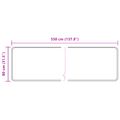 vidaXL Behúň MARSA Sivá 80 x 350 cm Polyester a PVC