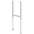 vidaXL Rámy na pracovné stoly 2 ks kovové 55x(69x95,5) cm sivé