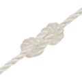 vidaXL Pracovné lano biele 3 mm 25 m polypropylén