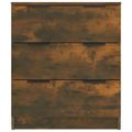 vidaXL Komoda dymový dub 60x30x70 cm spracované drevo