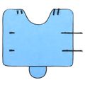 vidaXL Plášť pre kone Plný aqua 95 cm Polyesterová fleecová tkanina