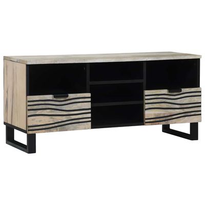 vidaXL TV jednotky so zásuvkou Biela 100 x 33 x 46 cm Kompozitné drevo