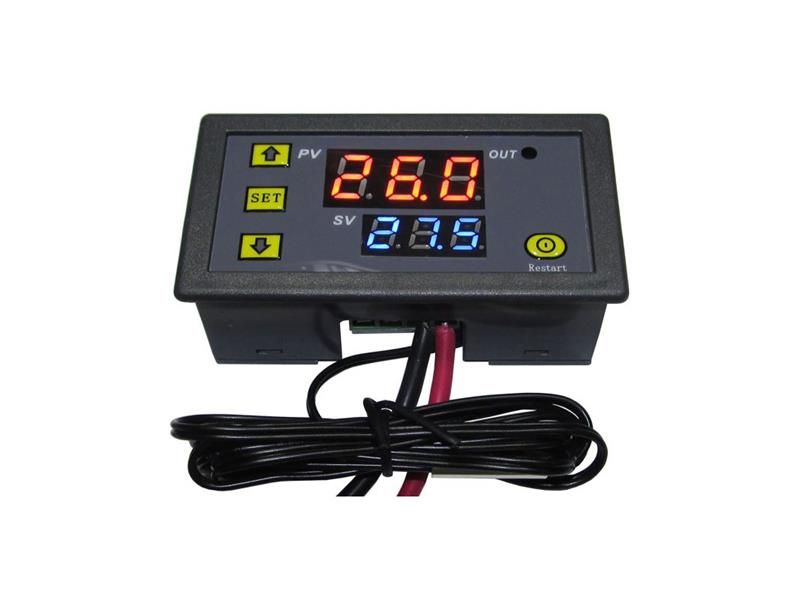 Digitálny termostat W3230, -55 až 120 °C, napájenie 230 VAC