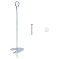 vidaXL Zemný kotviaci predmet 10 ks Ø10 x 40 cm Galvanizovaný kov