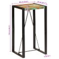 vidaXL Barový stôl 60x55x110 cm masívne recyklované drevo
