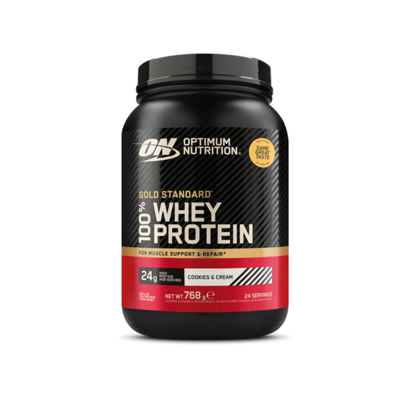 100% Whey Gold Standard - Optimum Nutrition, cookies & cream, 768 g
