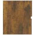 vidaXL Umývadlová skrinka dymový dub 90x38,5x45 cm spracované drevo