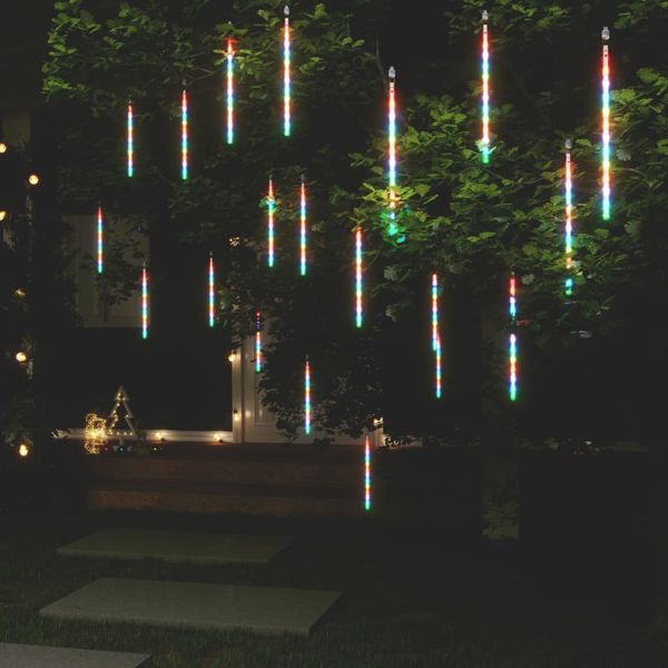 vidaXL Svetlá meteor 20 ks 30 cm farebné 480 LED vnútorné vonkajšie