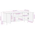 VidaXL TV skrinka 105x33,5x46 cm Masívne drevo Mango