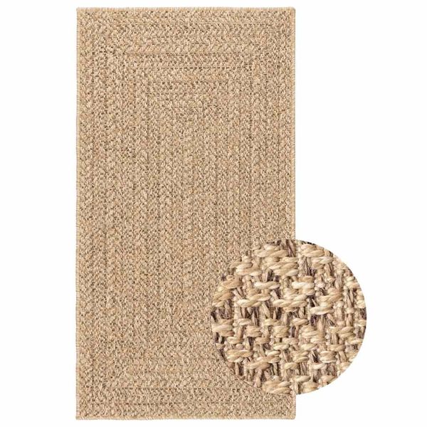 vidaXL Koberec ZIZUR 80x150 cm, jutový vzhľad, interiér a exteriér
