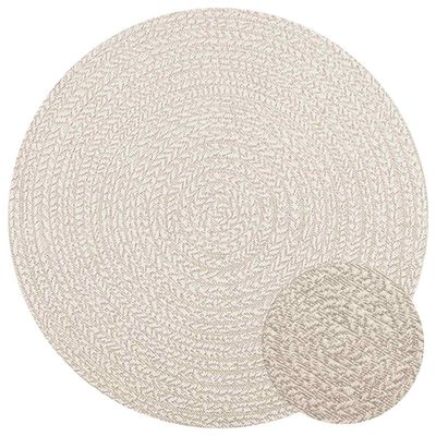 vidaXL Koberec ZIZUR Ø 120 cm, jutový vzhľad, interiér a exteriér
