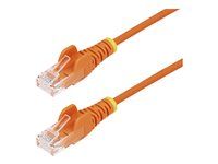 25 cm oranžový tenký CAT6 ethernetový kábel - N6PAT25CMORS