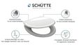 Schütte EASY CLIP bílé | Duroplast, Soft Close