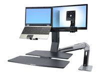 Upevňovací komponent (conversion kit) - pre 2 displeje LCD / notebook - čierna - veľkosť obrazovky: až 24" - pre P/N: 24-196-055, 33-340-200