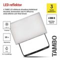 LED reflektor EMOS ZS2512 TAMBO, 10 W, 1000 l m, IP65, čierny