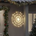 vidaXL Vianočné svietiace hviezdy 140 LED 2 ks teplé biele 17 cm