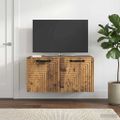 vidaXL Nástenná TV skrinka Nástenný Staré drevo 59,5 x 31 x 30 cm