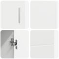 vidaXL Servírovacia skriňa FLORIN 88,5 x 30,5 x 55,5 cm Biela