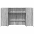 vidaXL Recepčný stôl sivý dub sonoma 180x50x103,5 cm kompozitné drevo