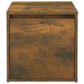 vidaXL Box so zásuvkou, tmavý dub 40,5x40x40 cm, kompozitné drevo