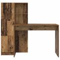 vidaXL Stôl Staré drevo 133,5 x 50 x 124 cm 2 ks