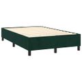 vidaXL Posteľný rám boxsping s matracom tmavozelený 120x200 cm zamat