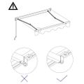 vidaXL Automaticky zaťahovacia markíza 400x300 cm krémová