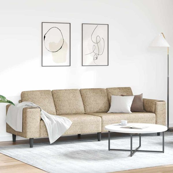 vidaXL Pohovka do obývačky Svetlosivá 250 x 77 x 76 cm
