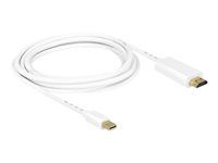 Adaptérový kábel - Mini DisplayPort samec na HDMI samec - 3 m - biela - podporuje 4K