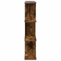 vidaXL Stenná polica Dymový dub 102 x 20 x 96 cm Kompozitné drevo