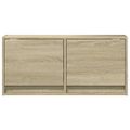 vidaXL TV nástenná skrinka s LED svetlami dub sonoma 80x31x38 cm