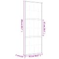 vidaXL Posuvné dvere zlaté 76x205 cm číre ESG sklo a hliník