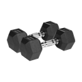 Pogumované liatinové činky HEX REBEL ACTIVE RBA-2325-07.5  2x7,5 kg