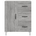 vidaXL Vysoká skrinka sivý dub sonoma 69,5x34x180 cm spracované drevo