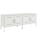 vidaXL TV skrinky 2 ks biele 68x39x50,5 cm oceľ