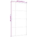 vidaXL Posuvné dvere ESG sklo a hliník 102,5x205 cm čierne