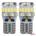 LED žiarovky CANBUS T10 W5W 16SMD 2SMD 3014 3030 Biele 12V 24V AMiO-04260