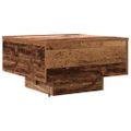 vidaXL Staré drevo 55 x 55 x 31 cm Kompozitné drevo