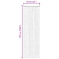 vidaXL Záves proti hmyzu z chenille Šedá a čierna 56 x 185 cm 100% PP