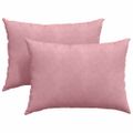 vidaXL Vankúše na pohovku 2 pcs Ružová 70 x 50 cm Kordúrová tkanina