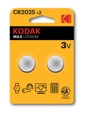 Kodak Max Lithium CR2025 3V lítiové gombíkové batérie 2ks 418736