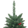 vidaXL Umelé vianočné stromčeky 2 ks 100 LED zelené 120 cm