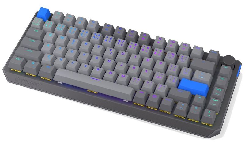 Endorfy mechanická klávesnice Thock V2 75% / bezdrátová / ARGB /  yellow sw. / USB / zmenšená / CZ/SK layout Klávesnice, herní, bezdrátová, mechanická, Endorfy Yellow, CZ/SK layout, 75% velikost, ARGB, hliníková konstrukce, Bluetooth, 2,4