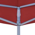 vidaXL Strecha na párty stan 2x2 m, vínová 270 g/m²