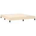 vidaXL Posteľný rám s boxspringom krémová 180x200 cm látka